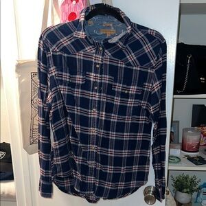 Women’s Blue Plaid Shirt